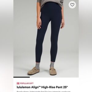 Lululemon navy align leggings